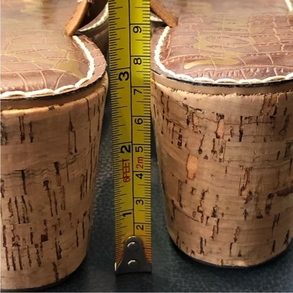 Sam Edelman Cork Platform Sandals - Picture 6 of 7